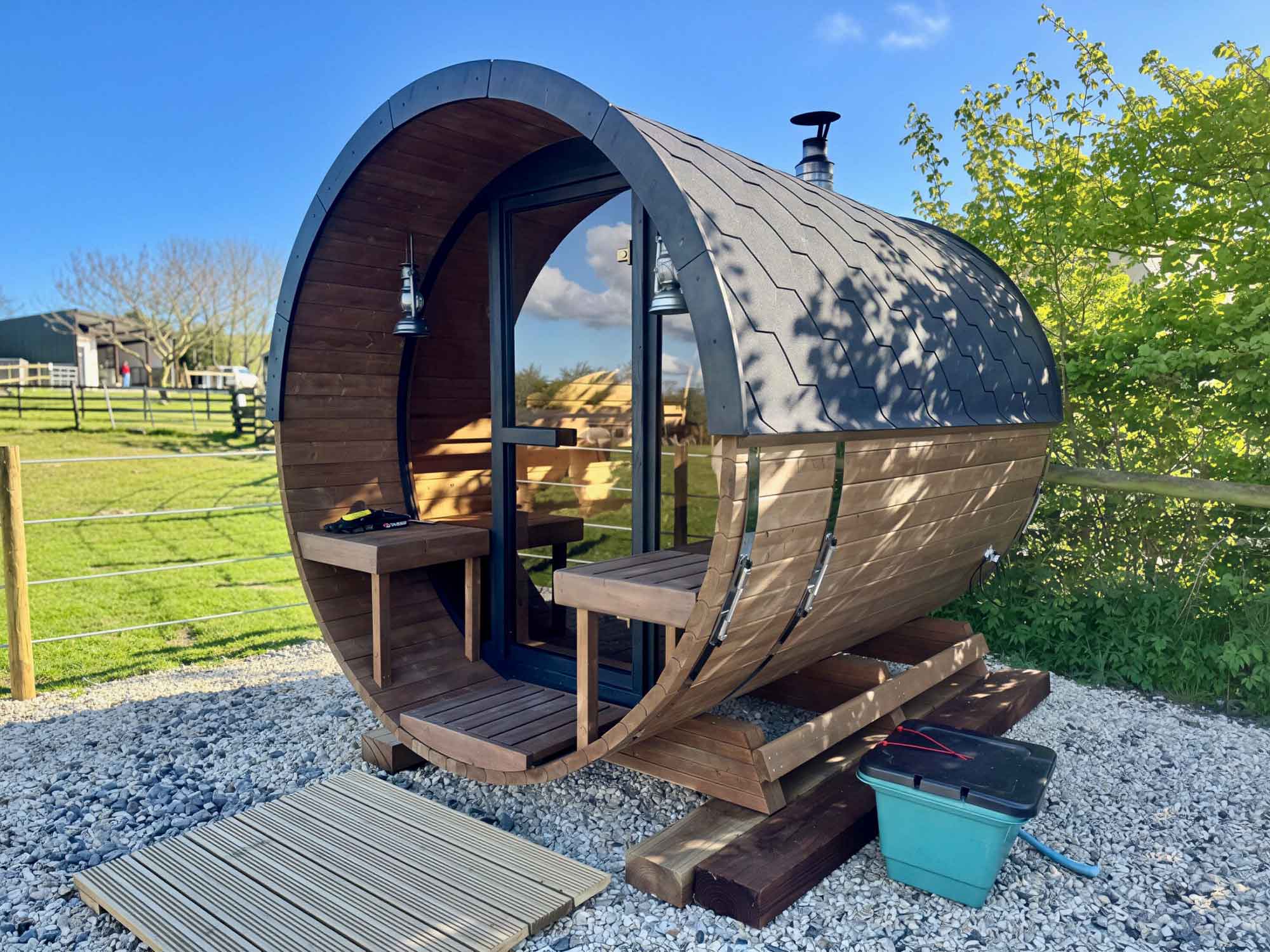 The Cozy Cow Sauna at Shilvington